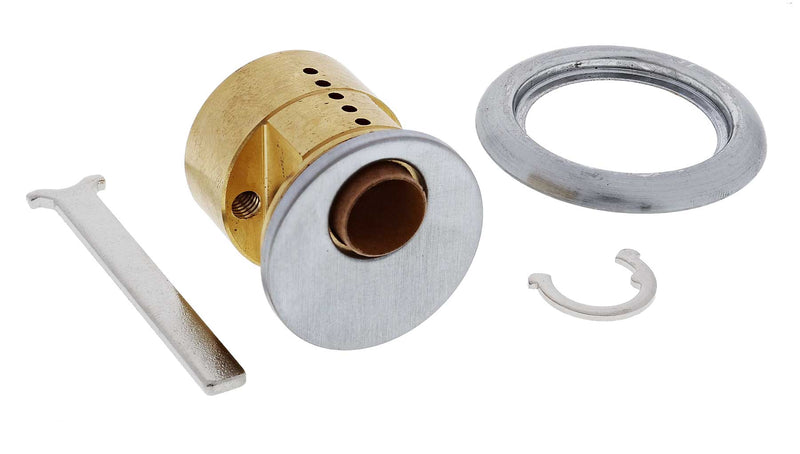 Carbine 201 Cylinder Housing,   6 pin, Non stamped, Bulk Pack 20, Satin Chrome