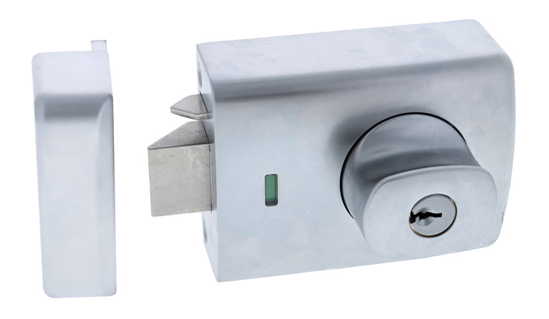 Carbine Alpha CRD-1K1 , Double cylinder deadlatch, Knob inside,  C4 Keyed to Differ  , Timber frame strike, Satin Chrome, Boxed