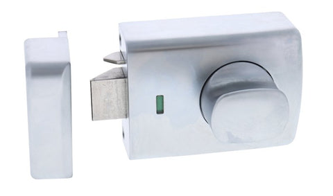 Carbine Alpha CRD - 1K1 , Single cylinder deadlatch, Knob inside, No Cylinder , Timber frame strike, Satin Chrome, Boxed - primehardware