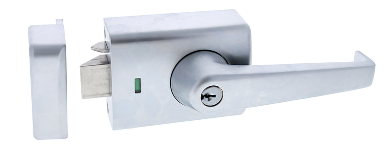 Carbine Alpha CRD-1L1 , Double cylinder deadlatch, Lever inside,  C4 Keyed to Differ  , Timber frame strike, Satin Chrome, Boxed