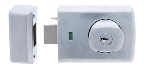 Carbine Alpha CRD - 3K1 , Double cylinder deadlatch, Knob inside, C4 Keyed to Differ , Metal frame strike, Satin Chrome, Boxed - primehardware