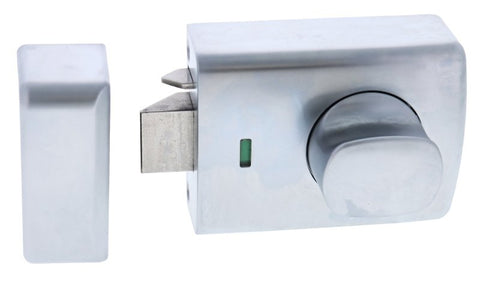 Carbine Alpha CRD - 3K1 , Single cylinder deadlatch, Knob inside, No Cylinder , Metal frame strike, Satin Chrome, Boxed - primehardware