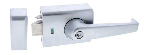 Carbine Alpha CRD - 3L1 , Double cylinder deadlatch, Lever inside, C4 Keyed to Differ , Metal frame strike, Satin Chrome, Boxed - primehardware