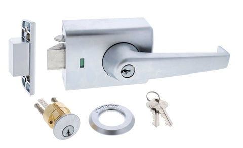 Carbine Alpha CRD - 4L1 , Double cylinder deadlatch, Lever inside, C4 Keyed to Differ , Openout strike, Satin Chrome, Boxed - primehardware