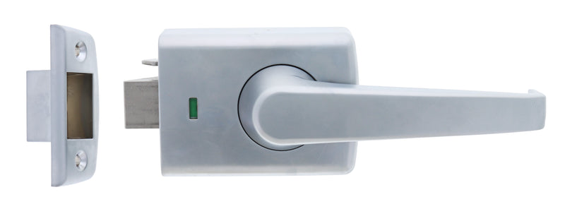 Carbine Alpha CRD-4L1 , Single cylinder deadlatch, Lever inside,   No Cylinder  , Openout strike, Satin Chrome, Boxed