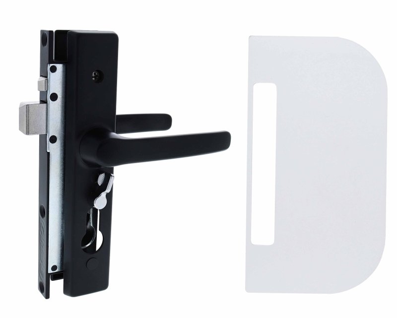 Carbine CSDL Screen Door Lock, Includes CSS - 1 shield, Black - primehardware