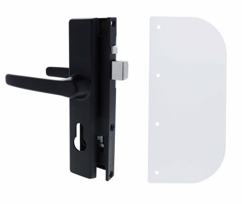 Carbine CSDL Screen Door Lock, Includes CSS - 2 shield, Black - primehardware