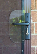 Carbine CSDL Screen Door Lock, Includes CSS - 2 shield, Black - primehardware