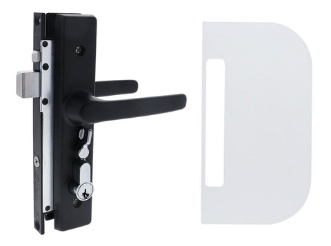 Carbine CSDL Screen Door Lock, Includes cylinder and CSS - 1 shield, Black - primehardware