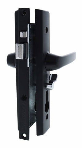 Carbine CSDL Screen Door Lock, Less cylinder, Black - primehardware
