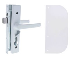 Carbine CSDL Screen Door Lock, Includes CSS - 1 shield, White - primehardware