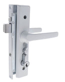 Carbine CSDL Screen Door Lock, Includes LPL cylinder keyed to differ, White - primehardware