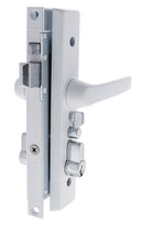 Carbine CSDL Screen Door Lock, Includes LPL cylinder keyed to differ, White - primehardware