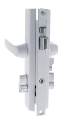 Carbine CSDL Screen Door Lock, Includes LPL cylinder keyed to differ, White - primehardware