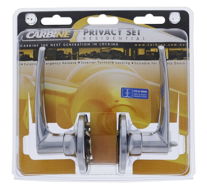 Carbine Kingston SL7000 Tiebolt Standard Privacy Lever set, , Display Pack, Chrome Plate - primehardware