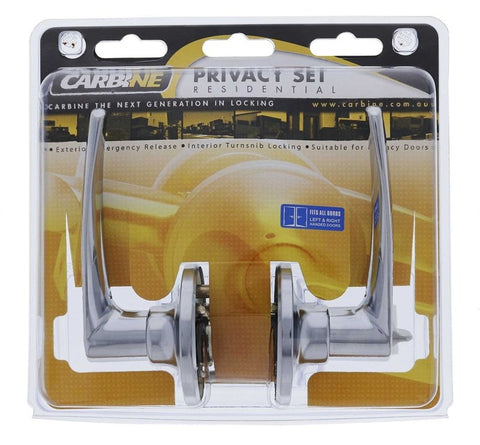 Carbine Kingston SL7000 Tiebolt Standard Privacy Lever set, , Display Pack, Chrome Plate - primehardware