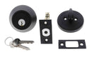 Carbine LB Residential Series Standard Cylinder and Turn Deadbolt, 60 - 70mm backset, C4 Keyed to Differ , Boxed, Matte Black - primehardware