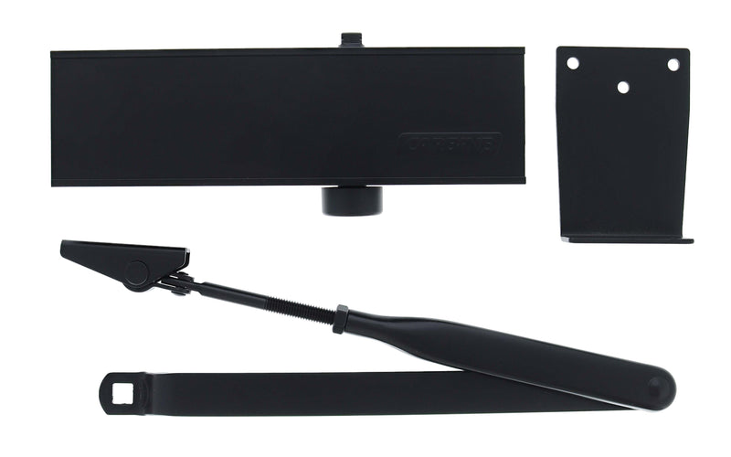 Carbine CDC-1 Radius EN2-4 40kg - 80kg door closer, Matte Black, with Backcheck