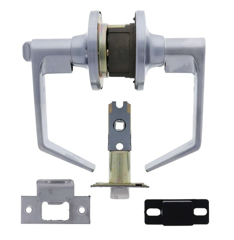 Carbine Rosehill Tiebolt Privacy set, 60 - 70mm backset, , Boxed, Brushed Satin Chrome - primehardware