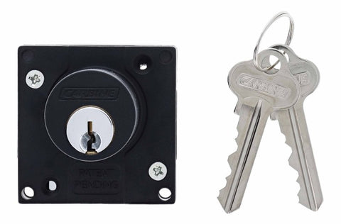 Carbine CCL Cupboard Lock , Bolt Or Latch, Keyed Alike KA1, Boxed, Matte Black - primehardware