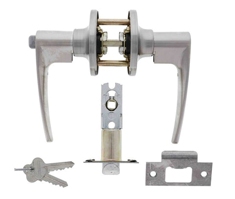 Carbine Kingston SL7000 Tiebolt Standard Entrance Lever set, C4 RANDOM Keyed Alike, Boxed, Stainless Steel - primehardware