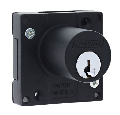 Carbine CCL Cupboard Lock , Bolt Or Latch, Keyed Alike KA1, Boxed, Matte Black - primehardware