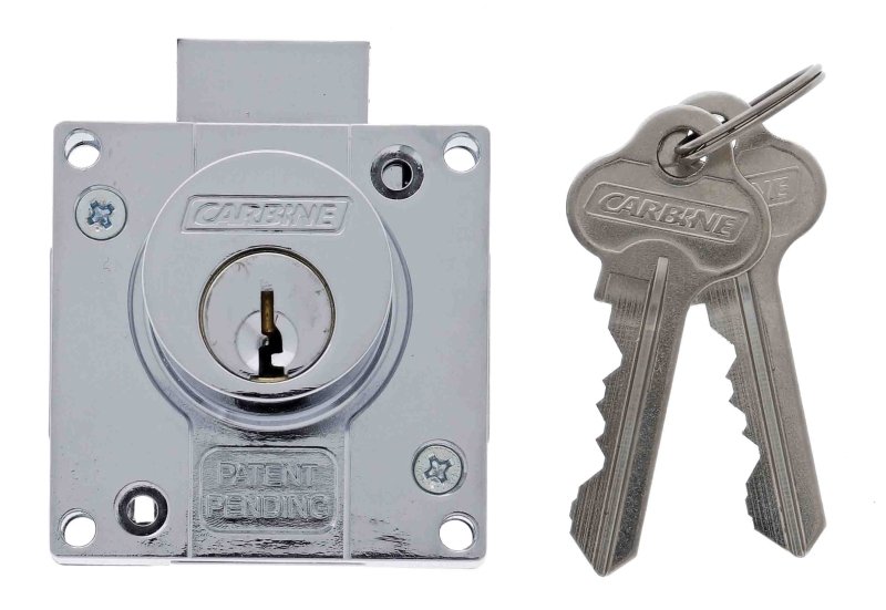 Carbine CCL Cupboard Lock , Latch, Keyed Alike KA1, Boxed, Chrome Plate - primehardware