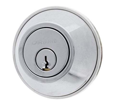 Carbine LB Residential Series Standard Double Cylinder Deadbolt, 60 - 70mm backset, C4 Keyed to Differ , Display Pack, Chrome Plate - primehardware