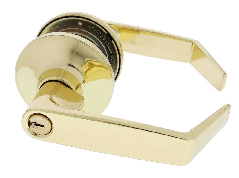 Carbine Rosehill Tiebolt Entrance set, 60 - 70mm backset, C4 Keyed to Differ, Boxed, Polished Brass - primehardware