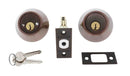 Carbine LB Residential Series Standard Double Cylinder Deadbolt, 60 - 70mm backset, C4 Keyed to Differ , Display Pack, Antique Bronze - primehardware