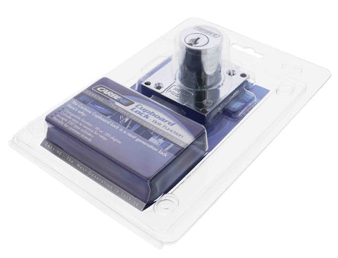 Carbine CCL Cupboard Lock , Latch, Keyed to Differ , Display Pack, Chrome Plate - primehardware