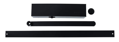Carbine CDC - 1 Radius EN2 - 4 40kg door closer, Matte Black, with Backcheck and slide rail arm - primehardware