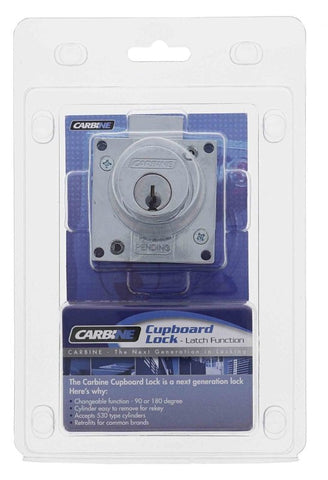 Carbine CCL Cupboard Lock , Latch, Keyed to Differ , Display Pack, Chrome Plate - primehardware