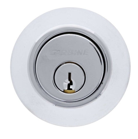 Carbine LB Residential Series Standard Cylinder and Turn Deadbolt, 60 - 70mm backset, C4 Keyed to Differ , Display Pack, Chrome Plate - primehardware