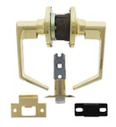 Carbine Rosehill Tiebolt Passage set, 60 - 70mm backset, , Boxed, Polished Brass - primehardware