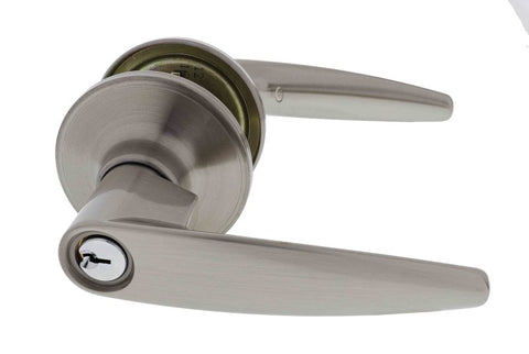 Carbine Kingston SL7000 Tiebolt Standard Entrance Lever set, C4 Keyed to Differ, Display Pack, Satin Nickel - primehardware