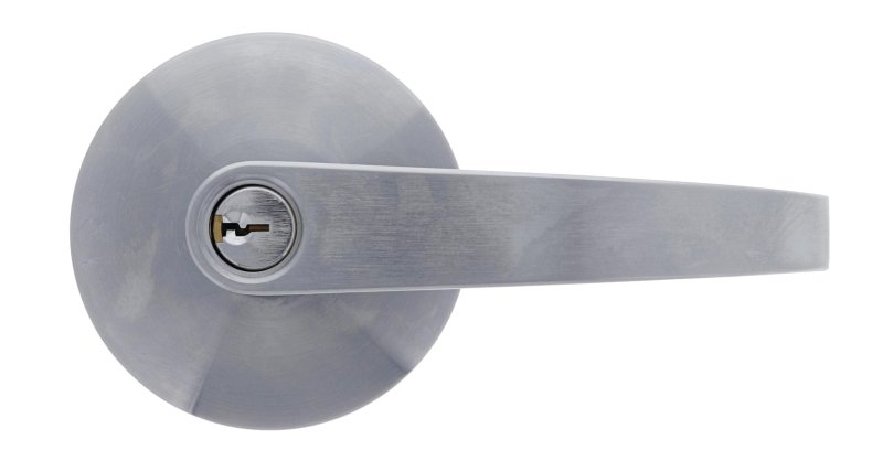 Carbine Doncaster 7000 Cylindrical Entrance set, Clutching Disability Lever, 70mm backset, C4 Keyed to Differ, Boxed, Brushed Satin Chrome
