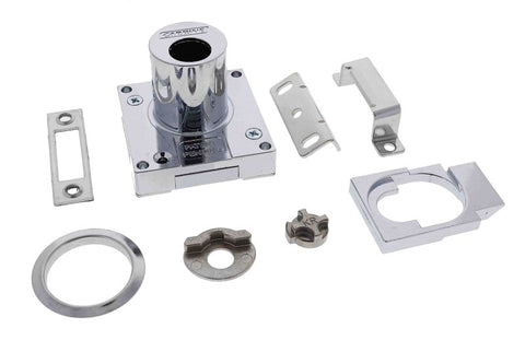 Carbine CCL Cupboard Lock , Bolt Or Latch, No Cylinder , Boxed, Chrome Plate - primehardware