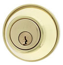 Carbine LB Residential Series Standard Double Cylinder Deadbolt, 60 - 70mm backset, C4 Keyed to Differ , Boxed, Polished Brass - primehardware