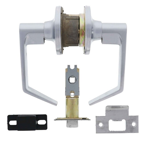 Carbine Rosehill Tiebolt Passage set, 60 - 70mm backset, , Boxed, Brushed Satin Chrome - primehardware