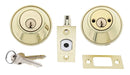 Carbine LB Residential Series Standard Double Cylinder Deadbolt, 60 - 70mm backset, C4 Keyed to Differ , Boxed, Polished Brass - primehardware