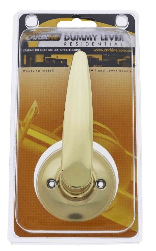 Carbine Kingston SL7000 Tiebolt Standard Dummy Lever set,   , Display Pack, Polished Brass