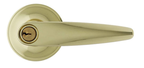 Carbine Kingston SL7000 Tiebolt Standard Entrance Lever set, C4 RANDOM Keyed Alike, Display Pack, Polished Brass - primehardware