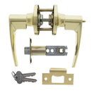 Carbine Kingston SL7000 Tiebolt Standard Entrance Lever set, C4 RANDOM Keyed Alike, Display Pack, Polished Brass - primehardware