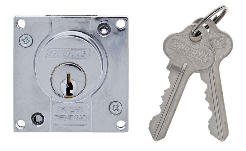 Carbine CCL Cupboard Lock , Bolt Or Latch, Keyed Alike KA2, Boxed, Chrome Plate - primehardware