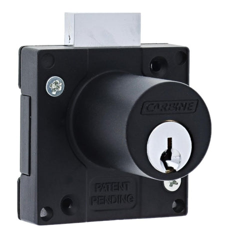 Carbine CCL Cupboard Lock , Bolt Or Latch, Keyed Alike KA1, Boxed, Matte Black - primehardware