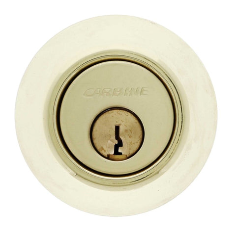 Carbine LB Residential Series Standard Cylinder and Turn Deadbolt, 60 - 70mm backset, C4 Keyed to Differ , Display Pack, Polished Brass - primehardware