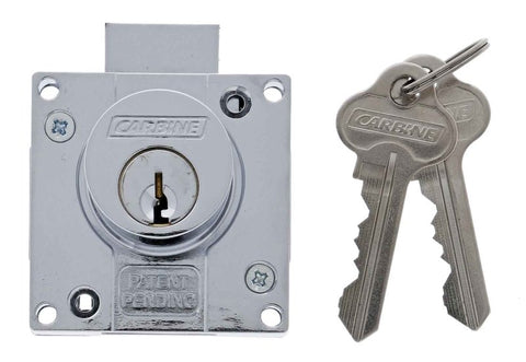 Carbine CCL Cupboard Lock , Latch, Keyed to Differ , Boxed, Chrome Plate - primehardware