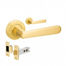 Zanda Vienna Passage set – includes latch Satin Brass - primehardware