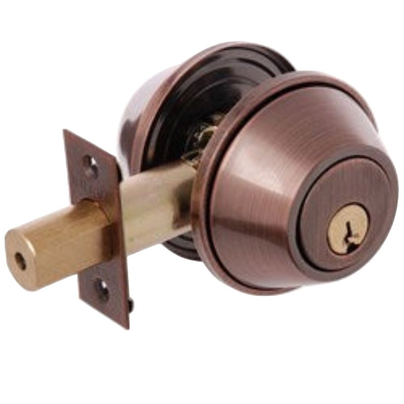 Brava Urban Deadbolt Double Cylinder Lw4 Profile Kd Antique Copper - D392b D392B